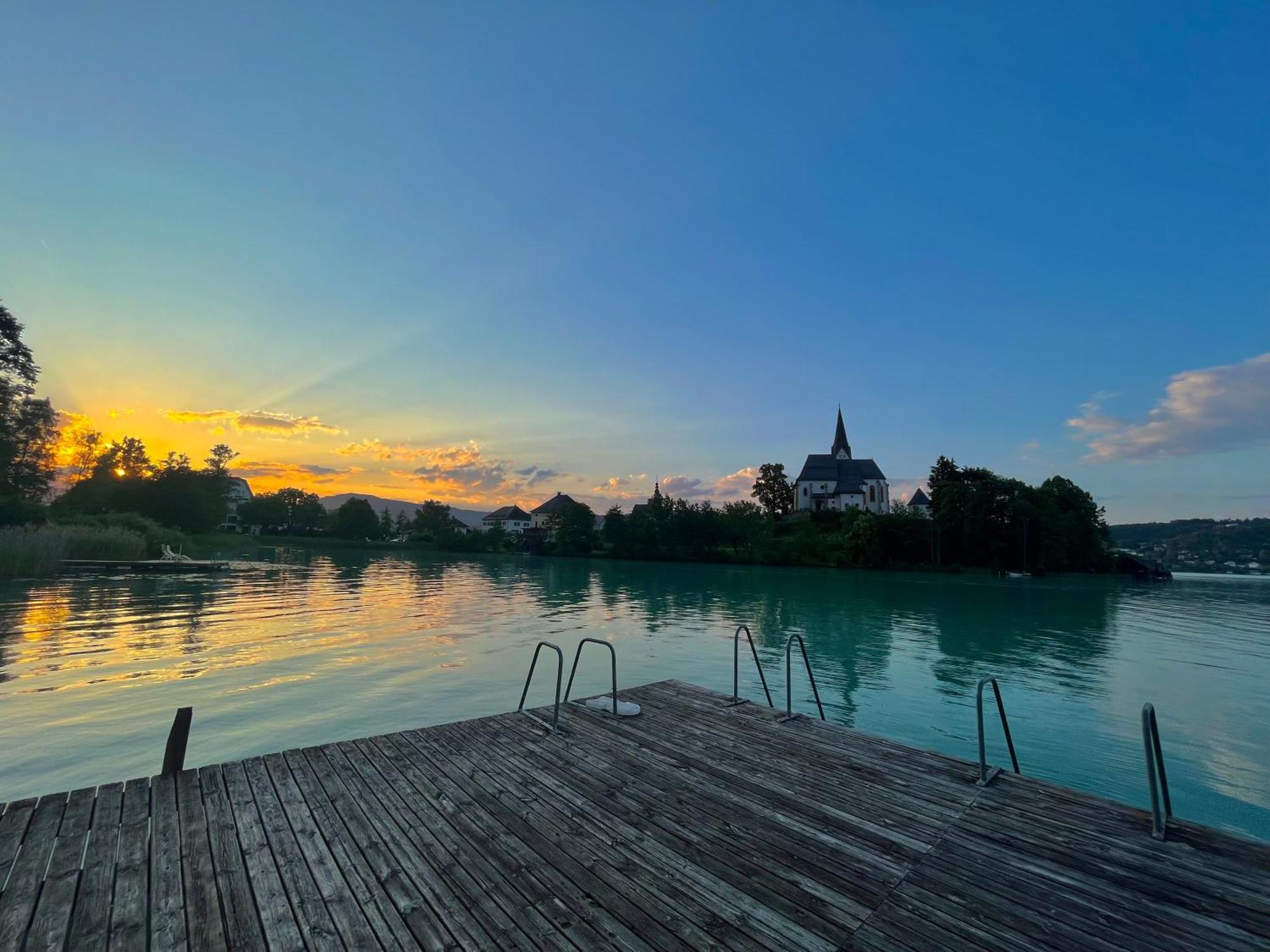See-Residenz St. Anna - Mit Exklusivem Seezugang Maria Woerth Luaran gambar